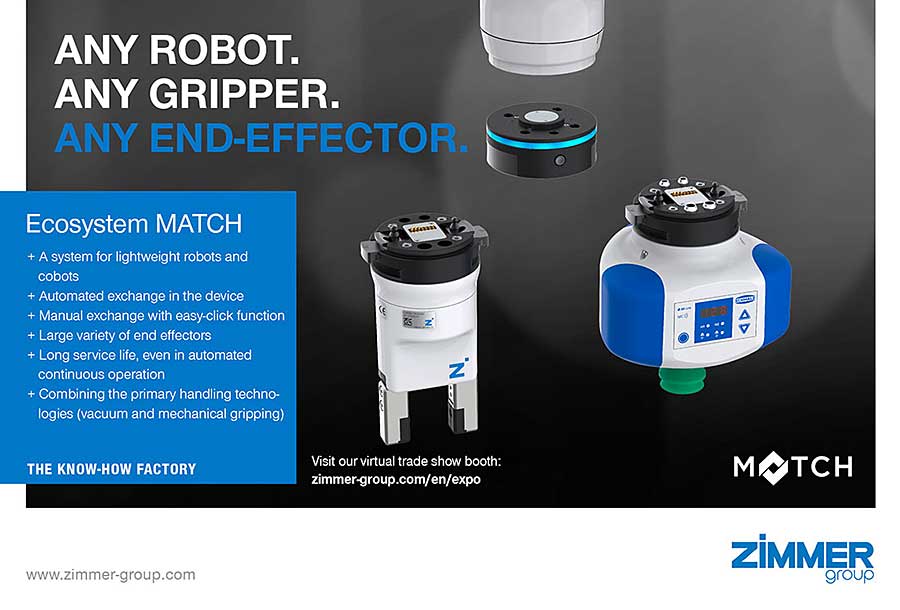 MATCH Eco-System: Multi-Functional End-of-Arm Platform from Zimmer Group